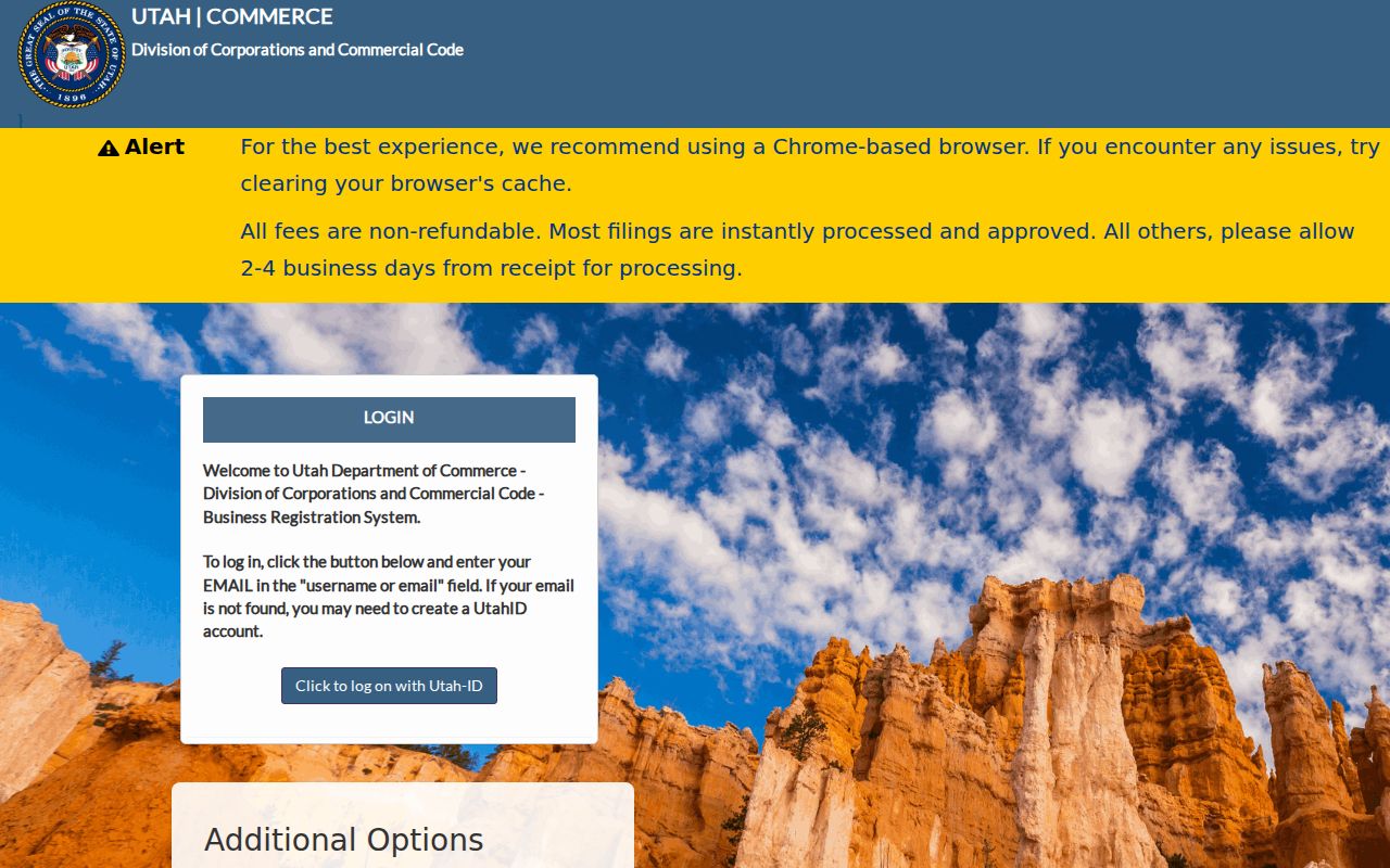 Washington people directories using the Utah business entity search
