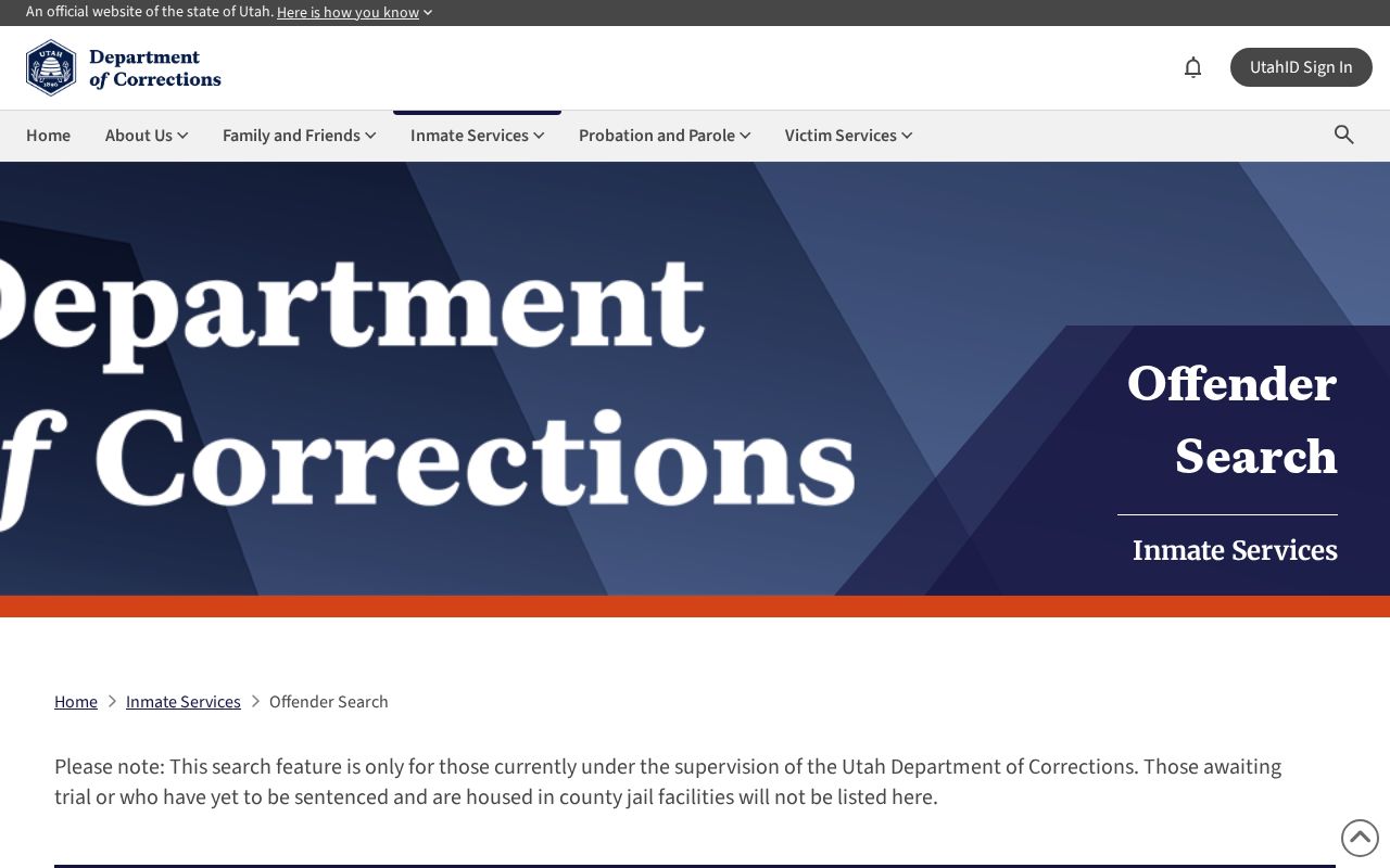Washington public records access through the Utah state offender locator