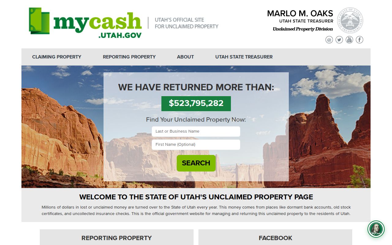 Washington people search through Utah unclaimed property records